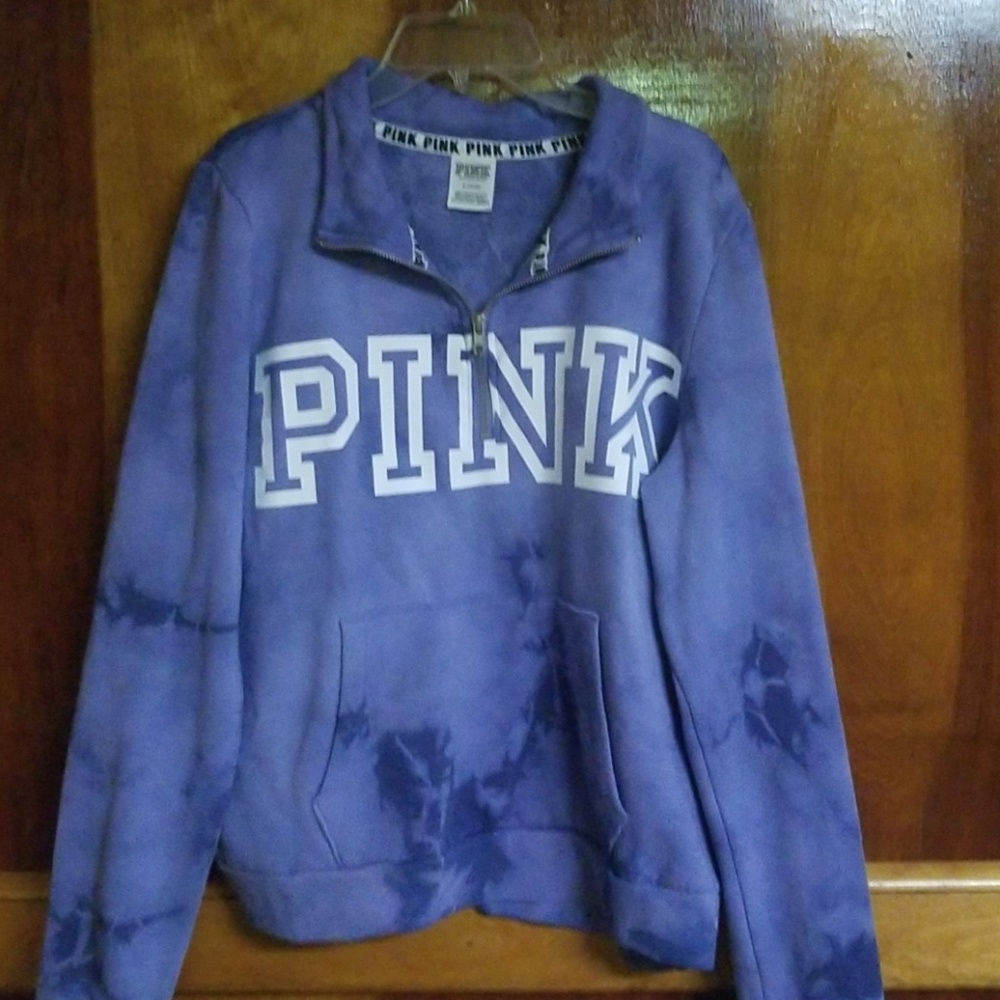Pink quarter-zip